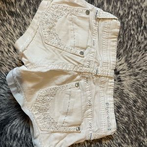 Size 0 hydraulic white shorts